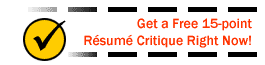 Get a Free 15-point Resume Critique Right Now!